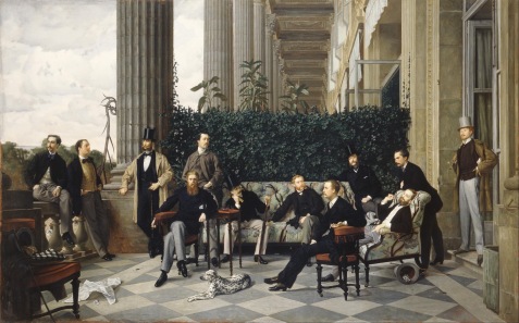 Janes Tissot: Le Cercle de la rue Royale, 1868. Wikimedia